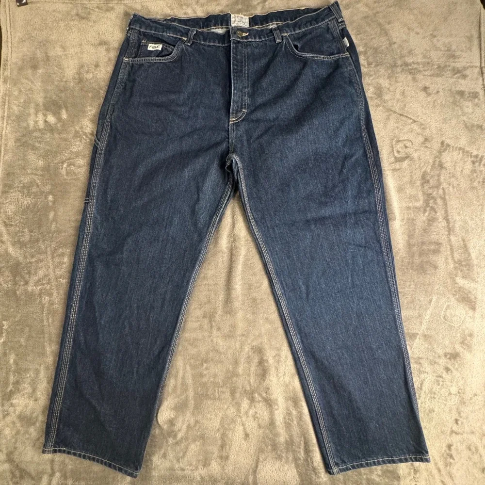 Tyndale FRMC Flame Resistant Carpenter Jeans Mens W42‎ L30 Workwear Dark Wash